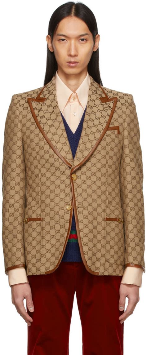 gucci canvas blazer|gucci blazer second hand.